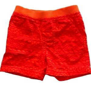 Kids Korner Baby Orange Aztec Printed Shorts Size 18Mos